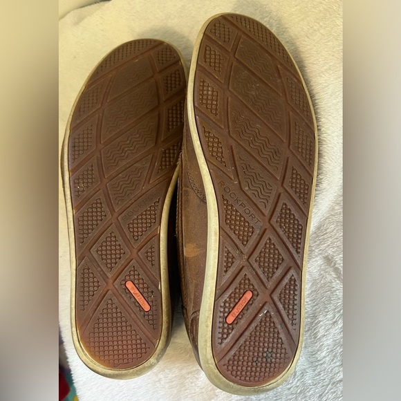 MEN’S ROCKPORT LEATHER BOAT SHOES - Picture 8 of 9